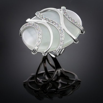 Перстень 030 улексит світлий (9) Timofeev