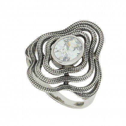 Перстень 1040 цирконій білий Timofeev