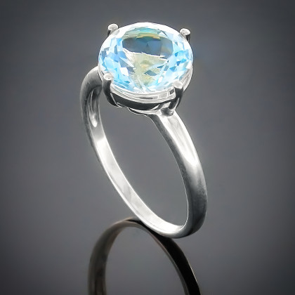 Перстень 137 кварц зелений Rh Timofeev