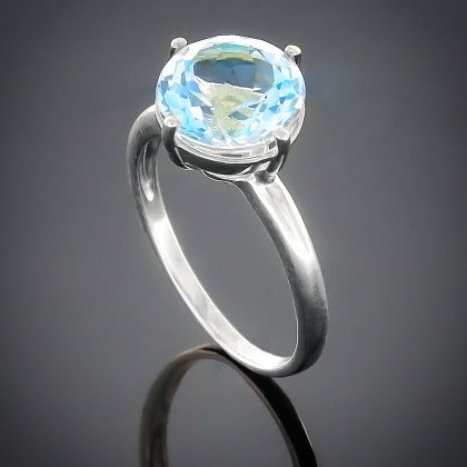 Перстень 137 кварц зелений Rh Timofeev