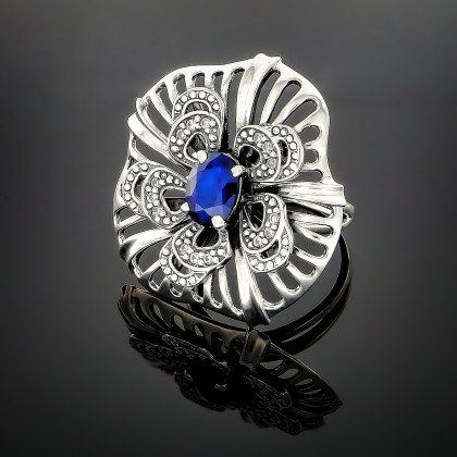 Перстень 161 альпініт синій Timofeev