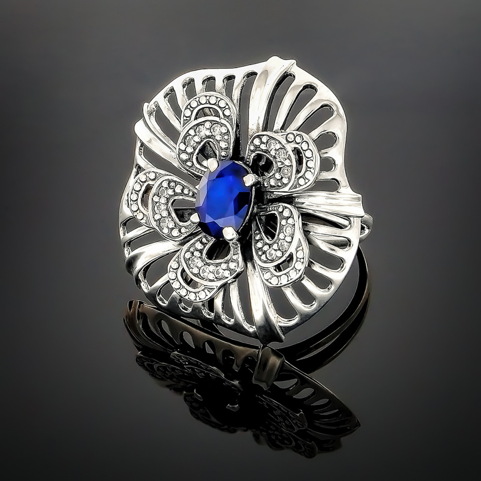 Перстень 161 альпініт синій Timofeev