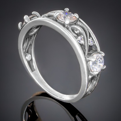 Перстень 164 цирконій білий Timofeev