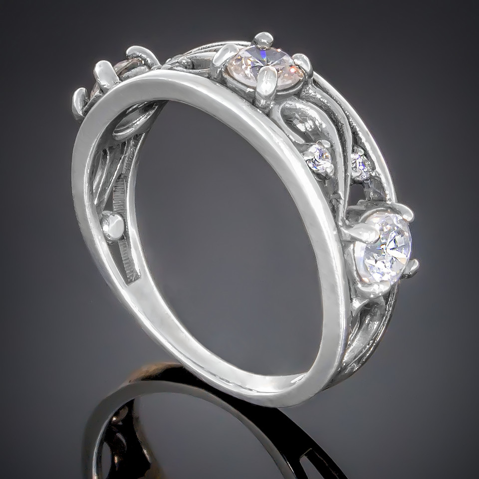 Перстень 164 цирконій білий Timofeev