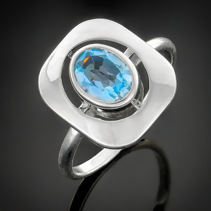 Перстень 175 альпініт синій Rh Timofeev