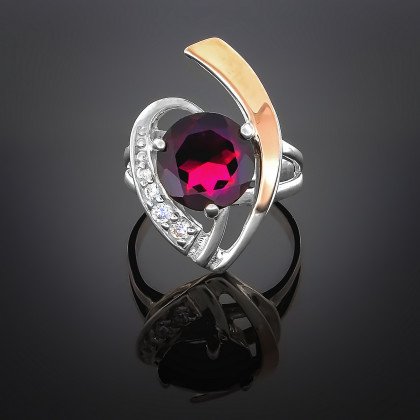 Перстень 179 альпініт клюква Rh Timofeev