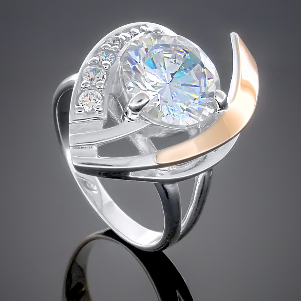 Перстень 179 цирконій білий Timofeev