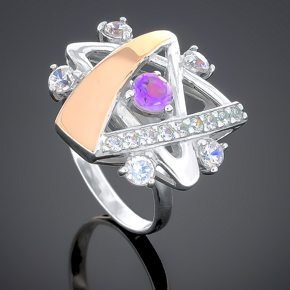 Перстень 180 аметист Timofeev