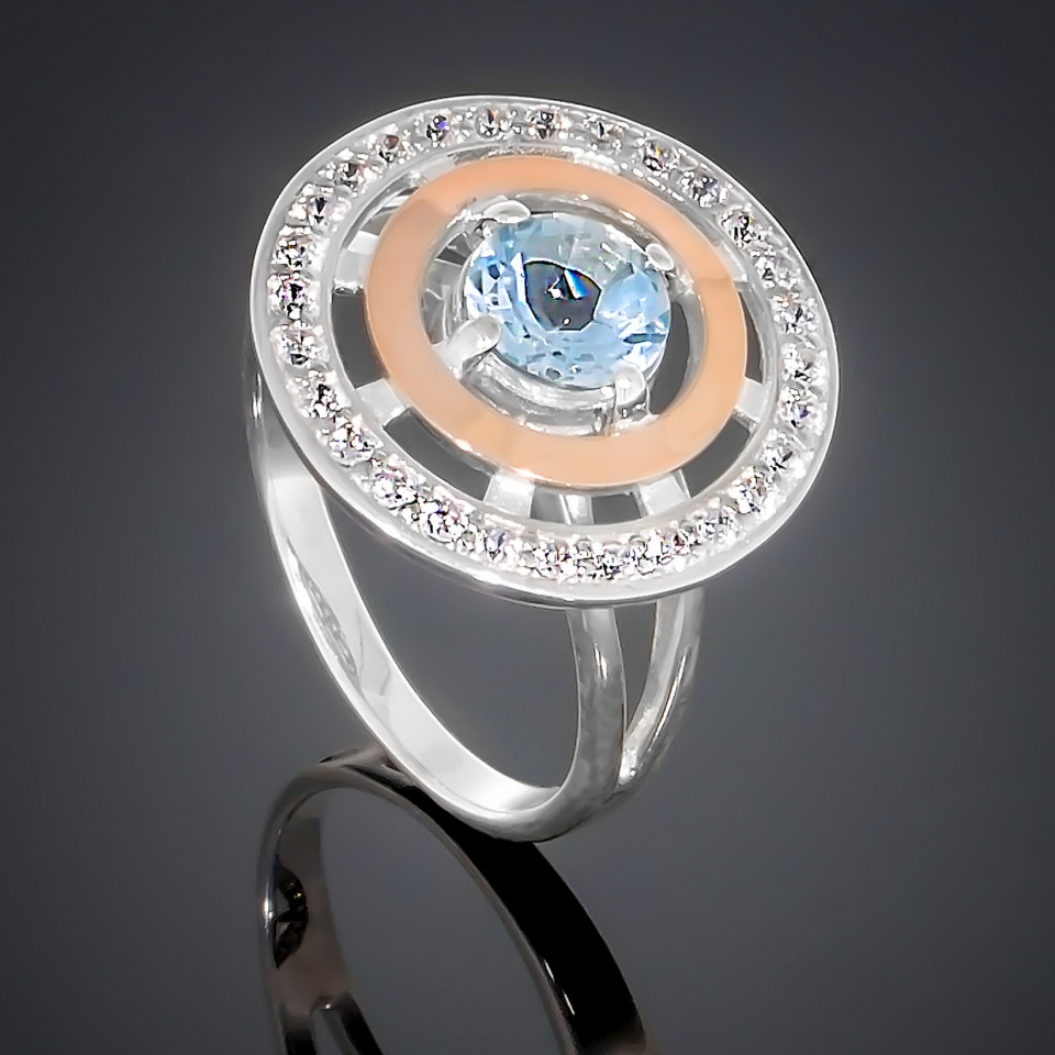 Перстень 182 цирконій білий Timofeev