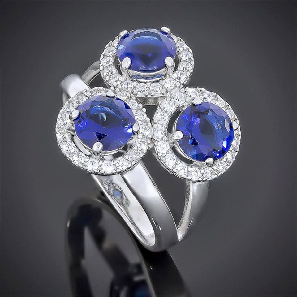 Перстень 565 альпініт синій Rh Timofeev