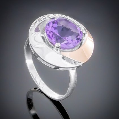 Перстень 189 альпініт монтана Rh Timofeev