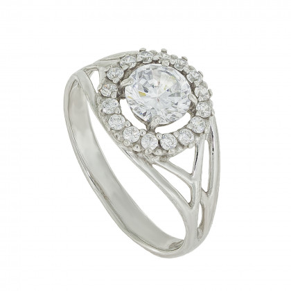 Перстень 943 цирконій білий Rh Timofeev