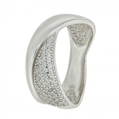 Перстень 945 цирконій білий Rh Timofeev