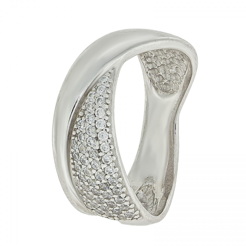 Перстень 945 цирконій білий Rh Timofeev