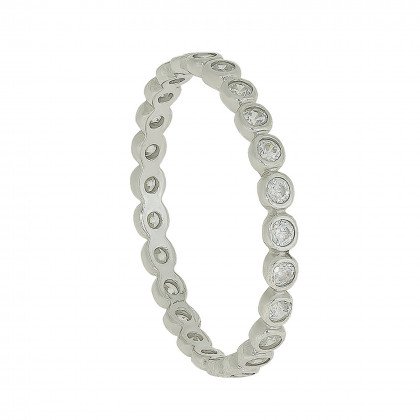 Перстень 961 цирконій білий Rh Timofeev