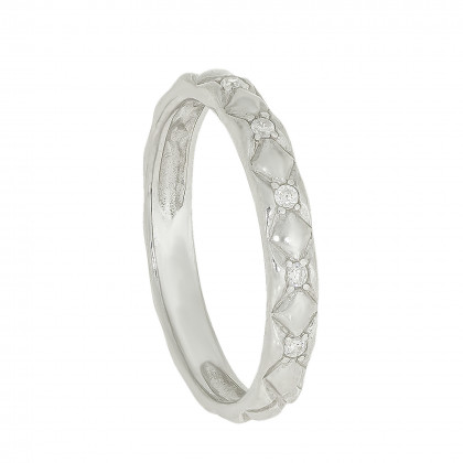 Перстень 963 цирконій білий Rh Timofeev