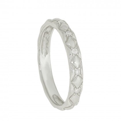 Перстень 963 цирконій білий Rh Timofeev