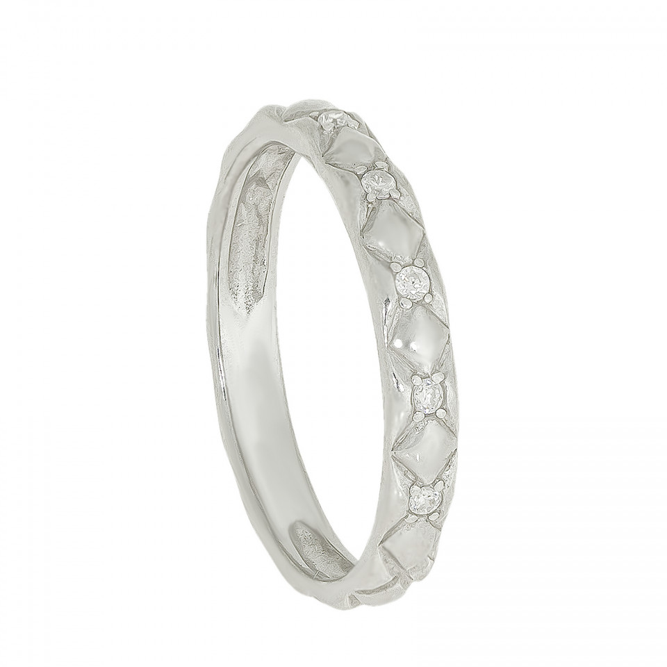 Перстень 963 цирконій білий Rh Timofeev