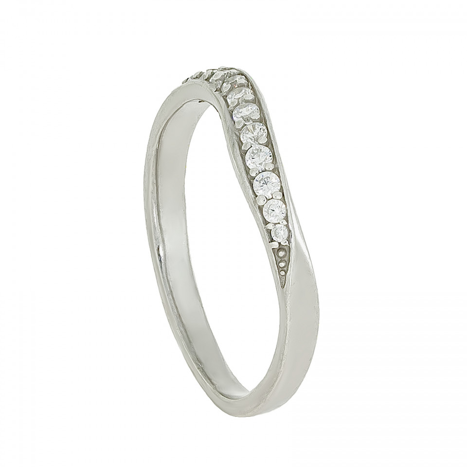Перстень 968 цирконій білий Rh Timofeev