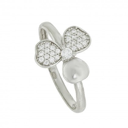 Перстень 969 цирконій білий Rh Timofeev