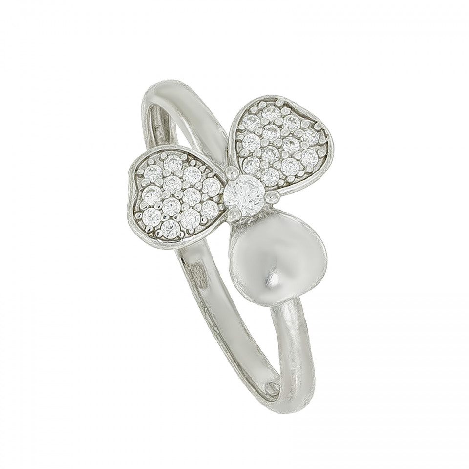 Перстень 969 цирконій білий Rh Timofeev