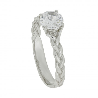 Перстень 977 цирконій білий Rh Timofeev