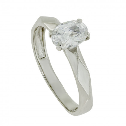 Перстень 987 цирконій білий Rh Timofeev