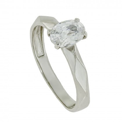 Перстень 987 цирконій білий Rh Timofeev