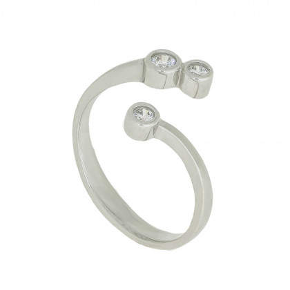 Перстень 988 цирконій білий Rh Timofeev