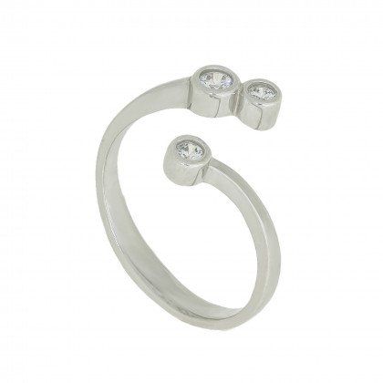 Перстень 988 цирконій білий Rh Timofeev