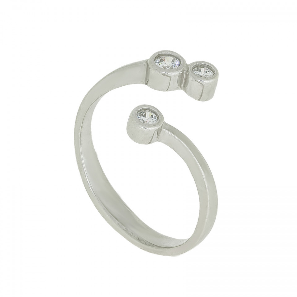 Перстень 988 цирконій білий Rh Timofeev