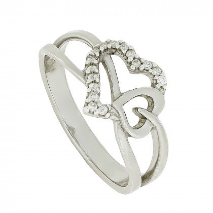 Перстень 999 цирконій білий Rh Timofeev