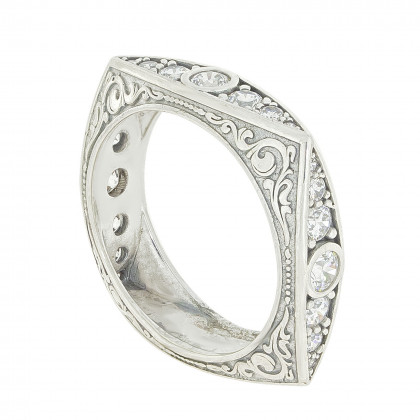 Перстень 840 цирконій білий Timofeev