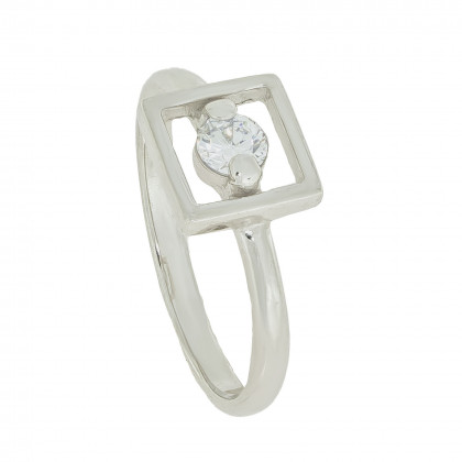 Перстень 897 цирконій білий Rh Timofeev