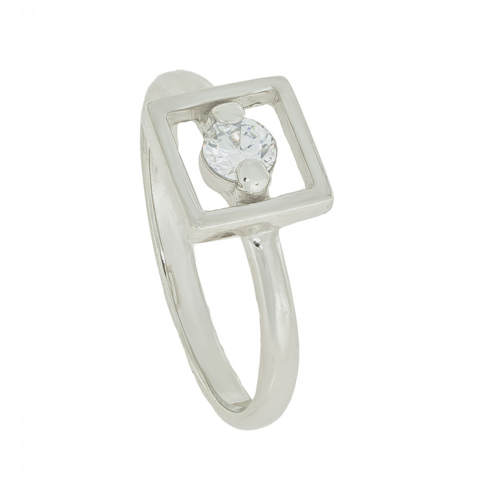 Перстень 897 цирконій білий Rh Timofeev