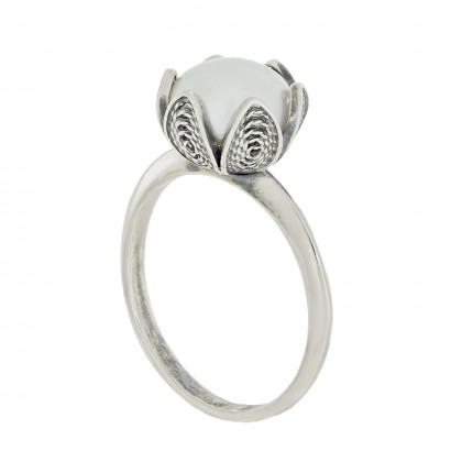 Перстень 921 перлина біла Timofeev