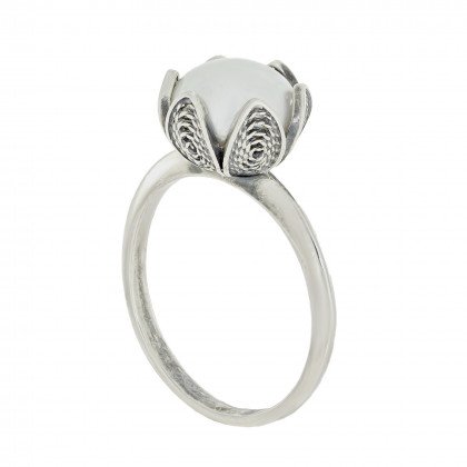 Перстень 921 перлина біла Timofeev