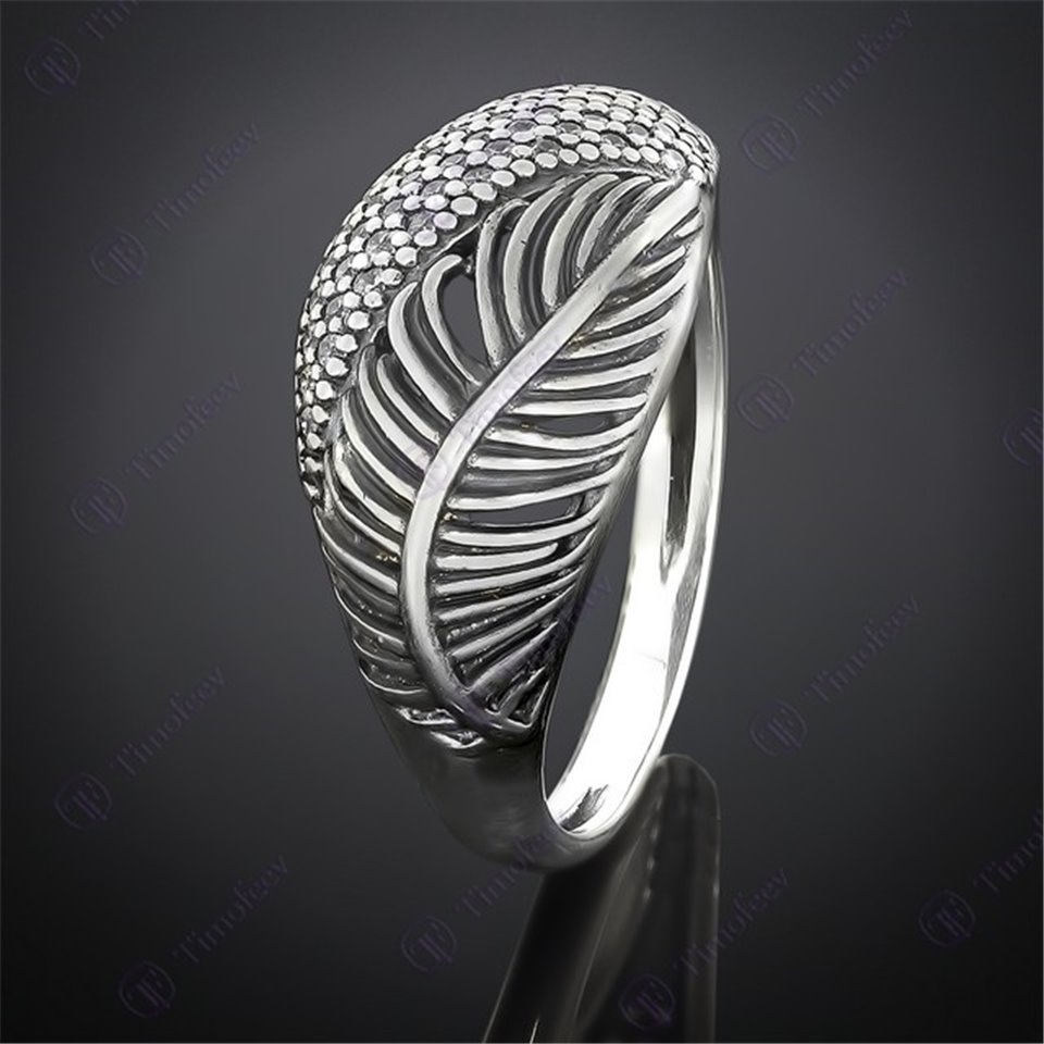 Перстень 596 цирконій білий Timofeev