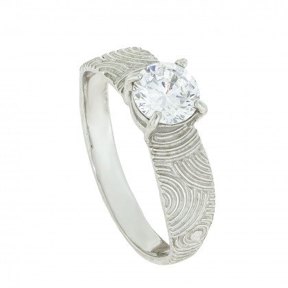 Перстень 925 цирконій білий Rh Timofeev