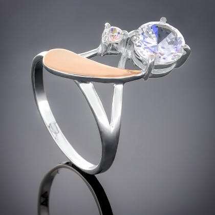 Перстень 81 білий Timofeev