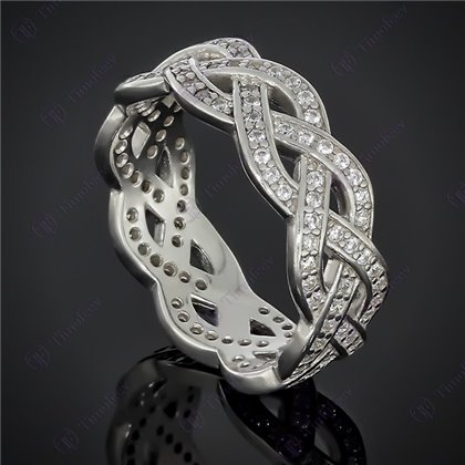 Перстень 600 цирконій білий Rh Timofeev