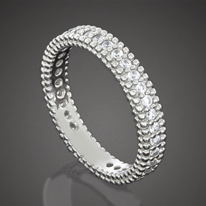 Перстень 632 цирконій чорний Rh Timofeev