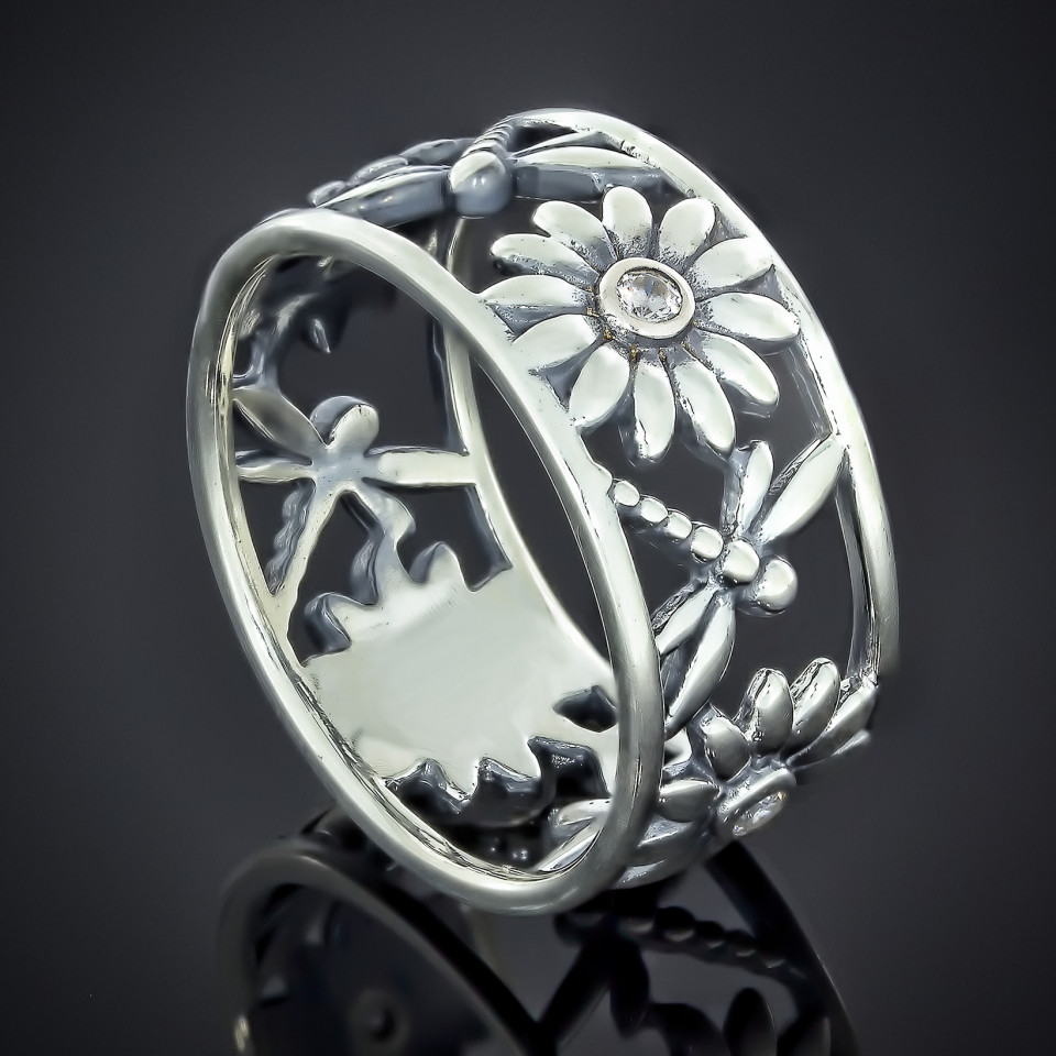 Перстень 621 цирконій білий Timofeev