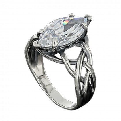 Перстень 615 цирконій чорний Timofeev