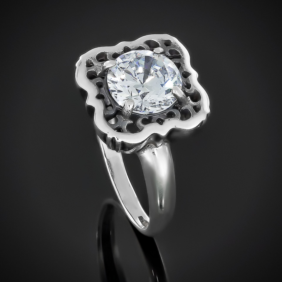 Перстень 610 цирконій білий Timofeev