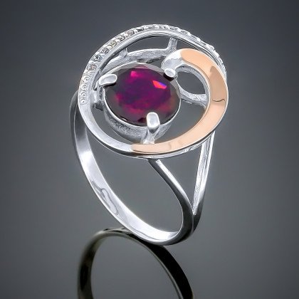 Перстень 192 альпініт клюква Rh Timofeev