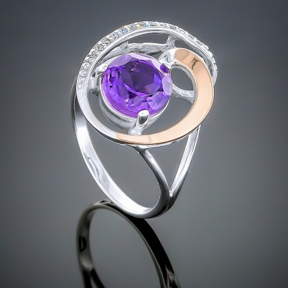 Перстень 192 альпініт монтана Rh Timofeev