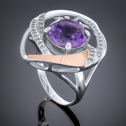 Перстень 194 альпініт сірень Rh Timofeev