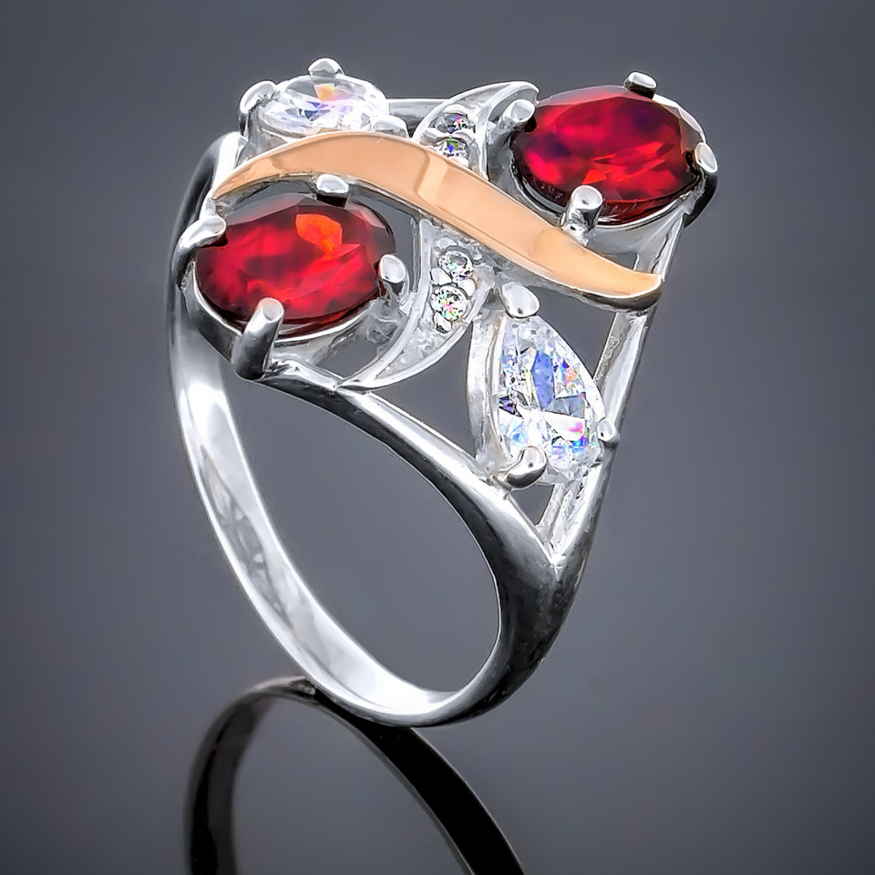 Перстень 203 гранат Rh Timofeev