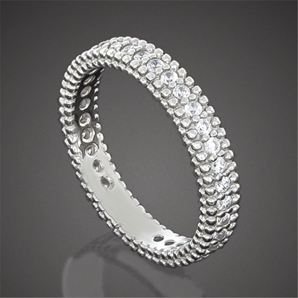 Перстень 632 цирконій білий Rh Timofeev